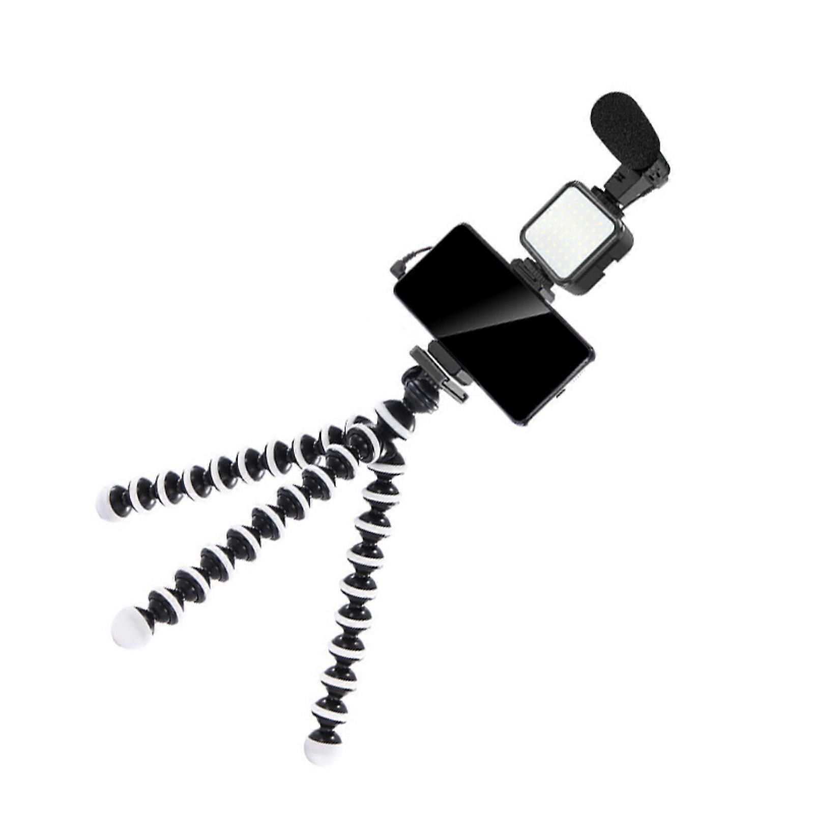 Flexible Tripod Light Stand Portable Sponge Octopuses Stick Stand Phone Holder Tripod For Cellphone Camera Accessory Multicolor