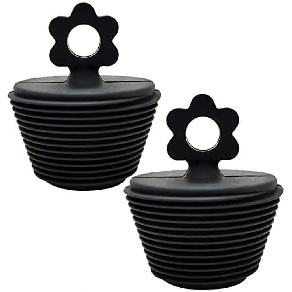 Universal Silicone Drain Stopper Plug for Kitchen Bathtub (2 Pack)