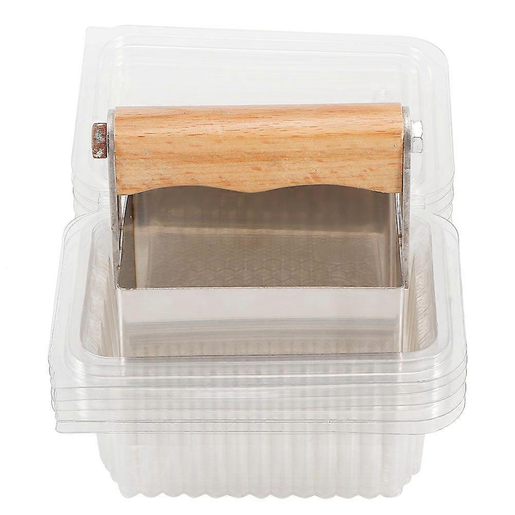 Stainless Steel Comb Honey Cutter Scraper with Plastic Box Cutting Tools Beekeeping Accessory