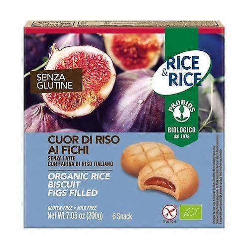 Rice heart cookies with figs 6 units of 33.4g