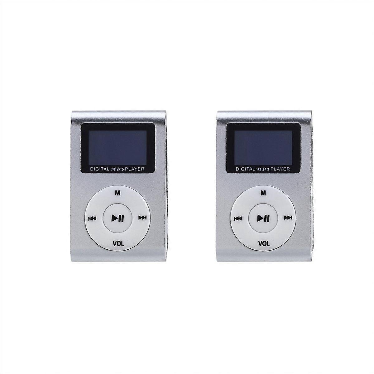 2X Mini USB Clip MP3 Player Video Screen Support 32GB Micro-SD TF Card