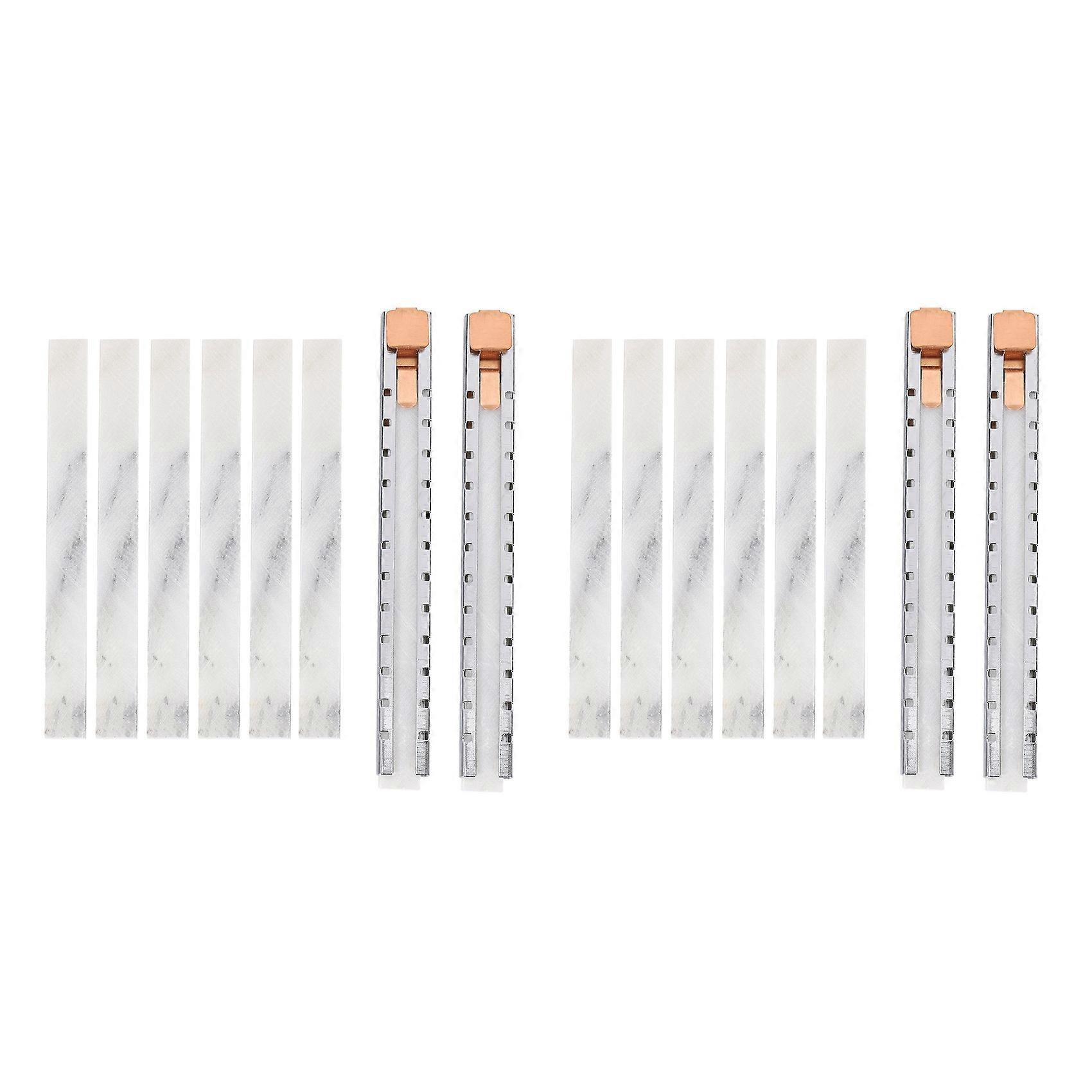 4 Soapstone Holder with 12 Flat Set/Mark White Clear and Removable Markings on Steels Quality Soapst