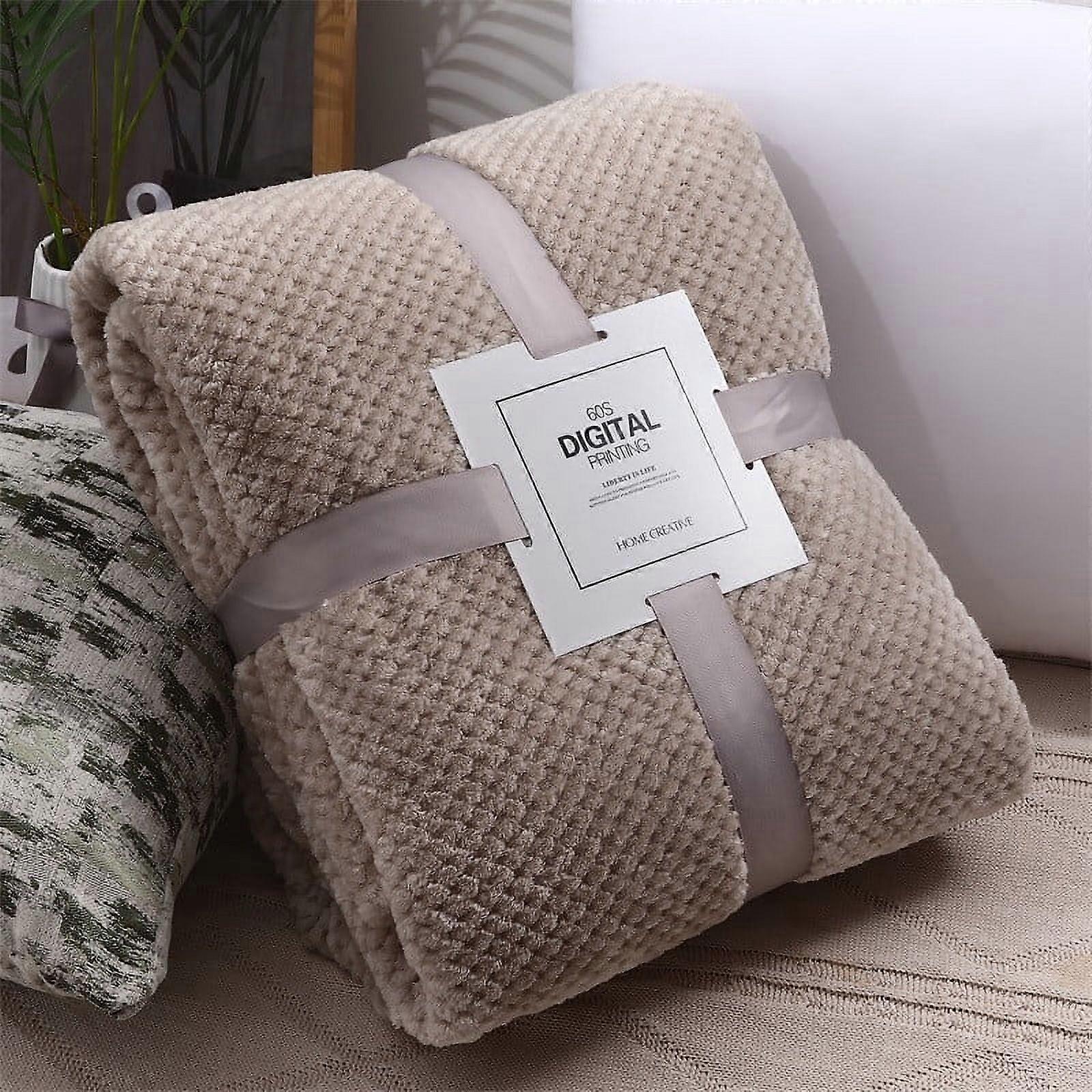 VALSEEL Scratch Thickened Color Borlaug Sofa Blanket Flannel Blanket
