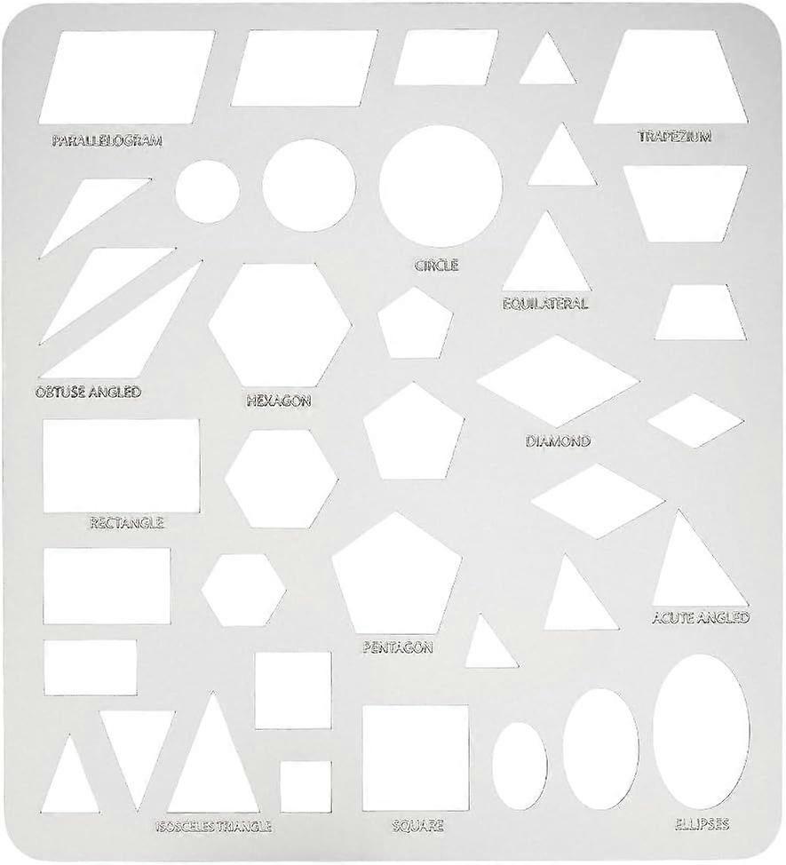 Metal Geometric Stencils 304 Stainless Steel Shape Stencils Drawing Templates for Drafting Architect Tool Sketching Painting