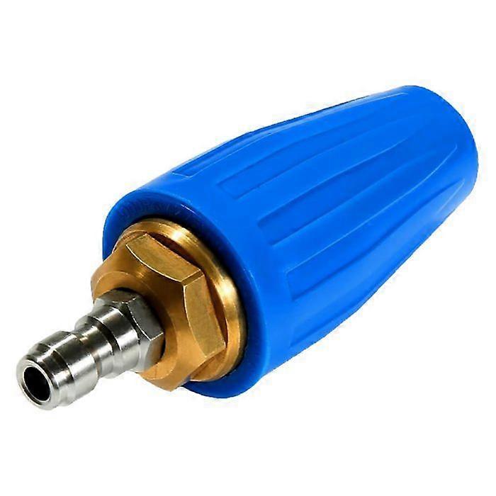 Universal rotating turbine nozzle for high-pressure washer, 1/4" connection, blue