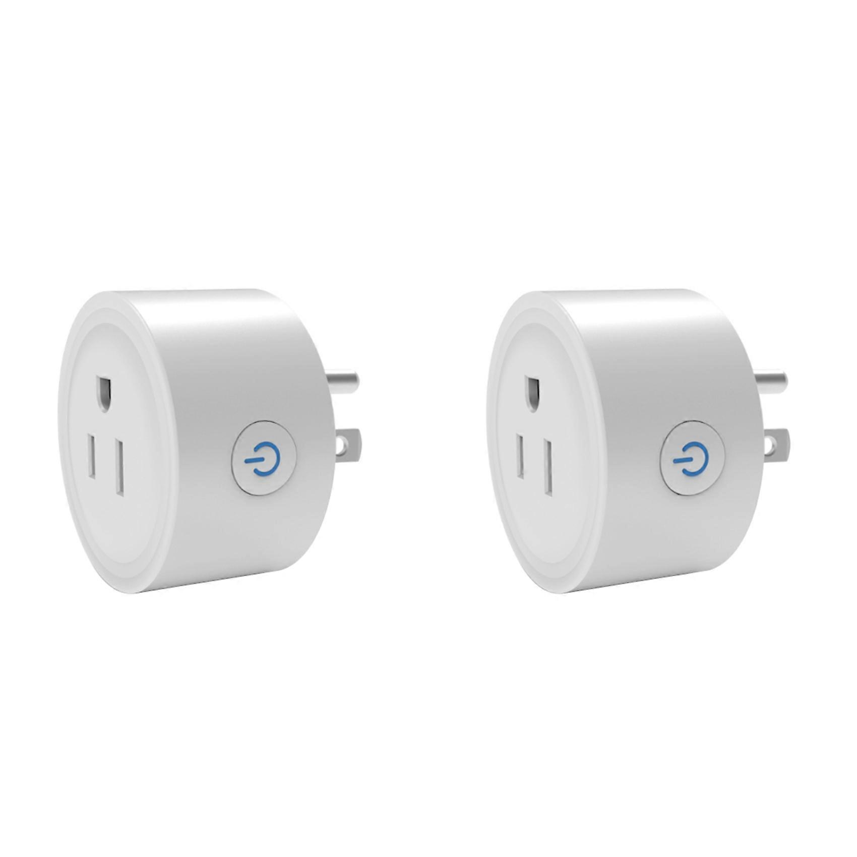 2X TUYA 20A Smart Plug Zigbee Socket with Power Monitor Timing Function Voice Control Works US Plug