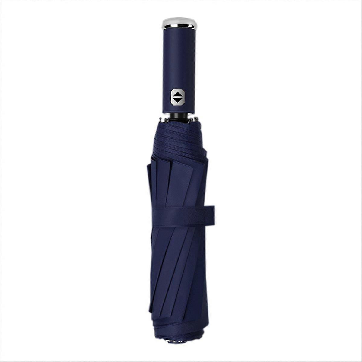 Automatic Reverse Folding Umbrella with LED, 10 Ribs Windproof,