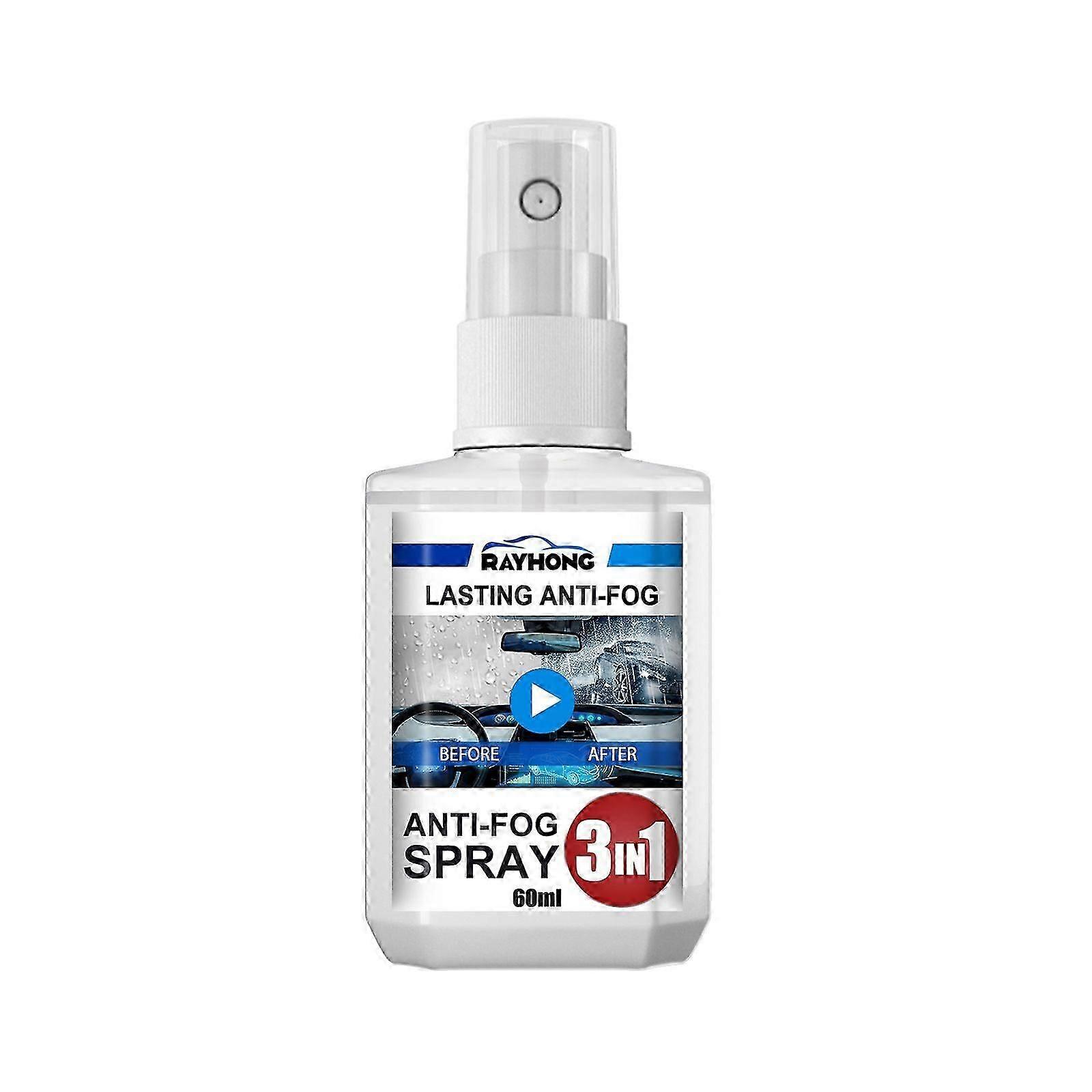 3in1 AntiFog  Rainproof Windshield Spray for Cars  Crystal Clear Visibility, Easy Application, 60ml