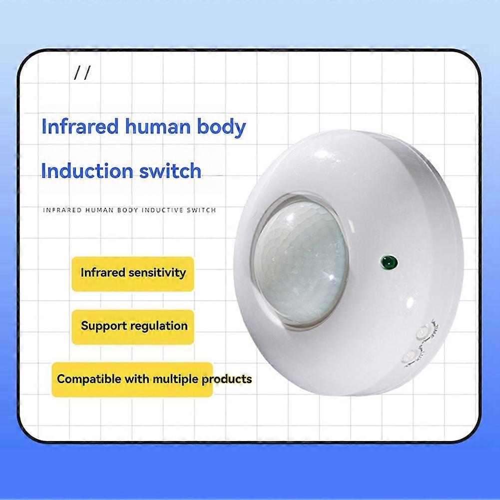 360° Adjustable Ceiling Motion Sensor Detector, Occupancy Light Switch for Energy Saving and Security