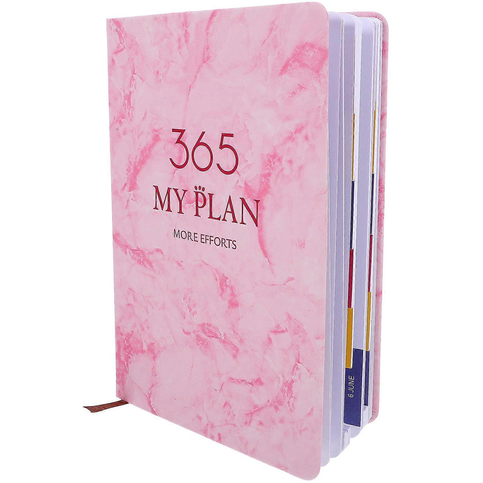 Pink Multi-Function Note Book for Writing Portable Academic Planner 2025