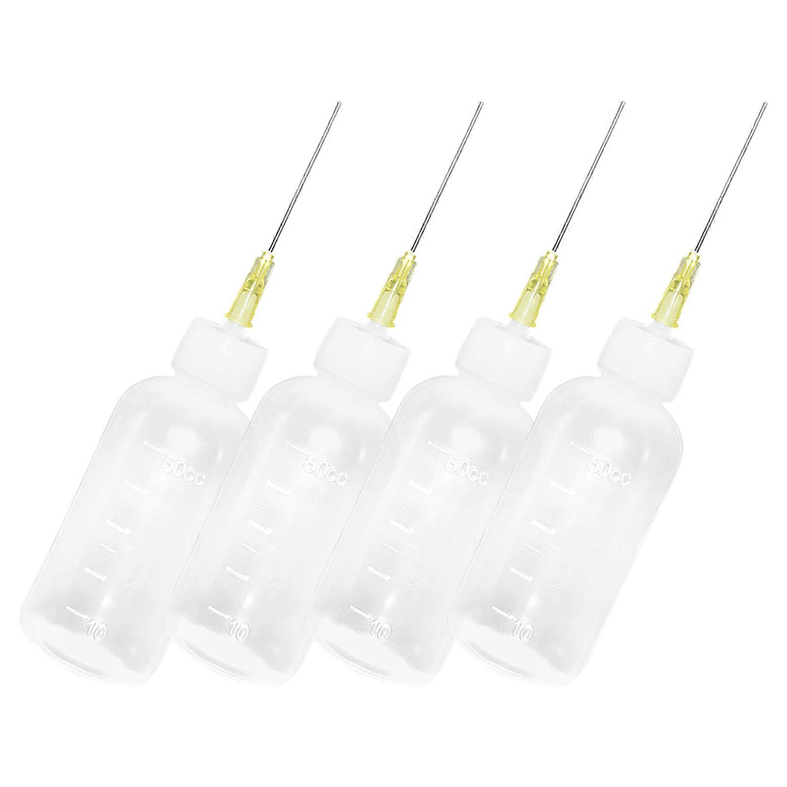 Point Glue Bottle for Precision Application 4Pcs with Leakproof Caps