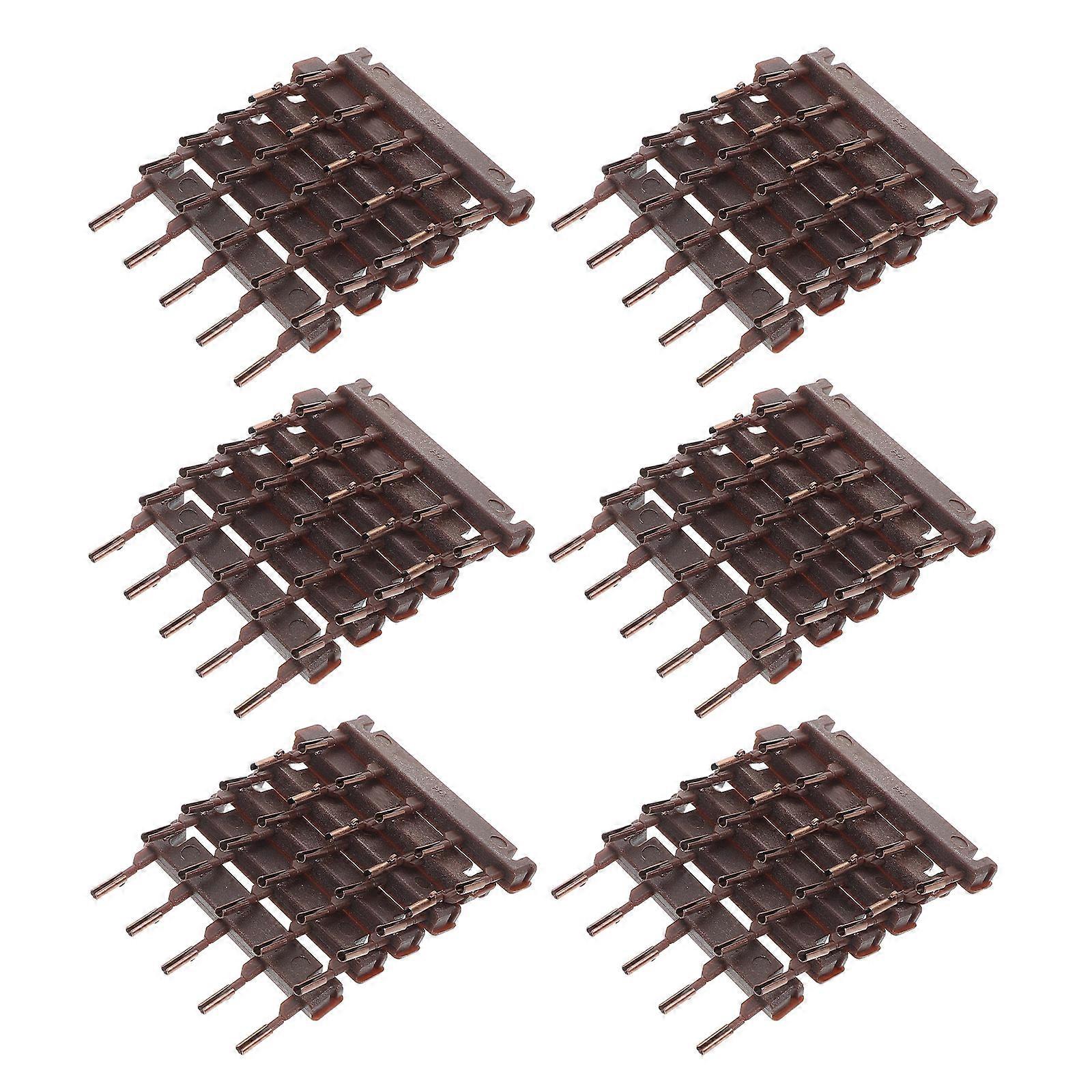 Hair Extensions Buckle Tool for Secondary Replacement Use 40Pcs 6D Light Brown