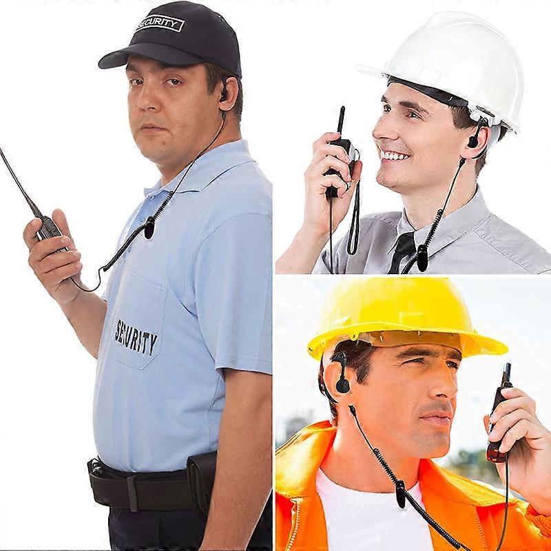 Récepteur radio RISENKE-G avec contour d'oreille souple, micro d'épaule, écouteur seul, 3,5 mm