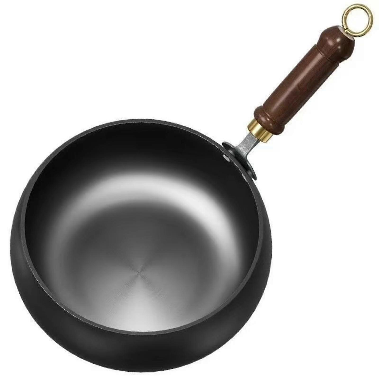 Cast Iron Skillet with Lidless 9.45in Pure Iron Pan, Even Heat, MultiCooktop, Large Capacity