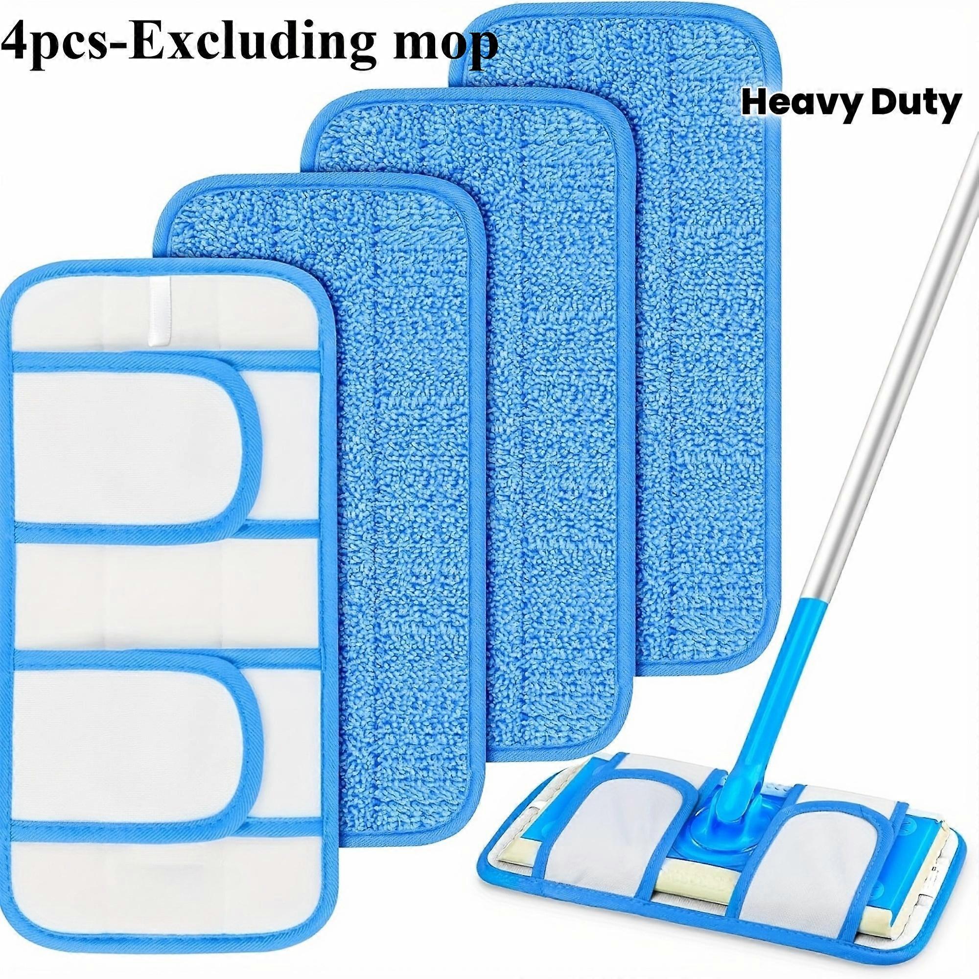 Heavy-Duty Reusable Mop Pads Compatible with Sweeper-Extra Large Washable Microfiber Cleaning Pad-Fits Sweeper Mops,For Cleaning