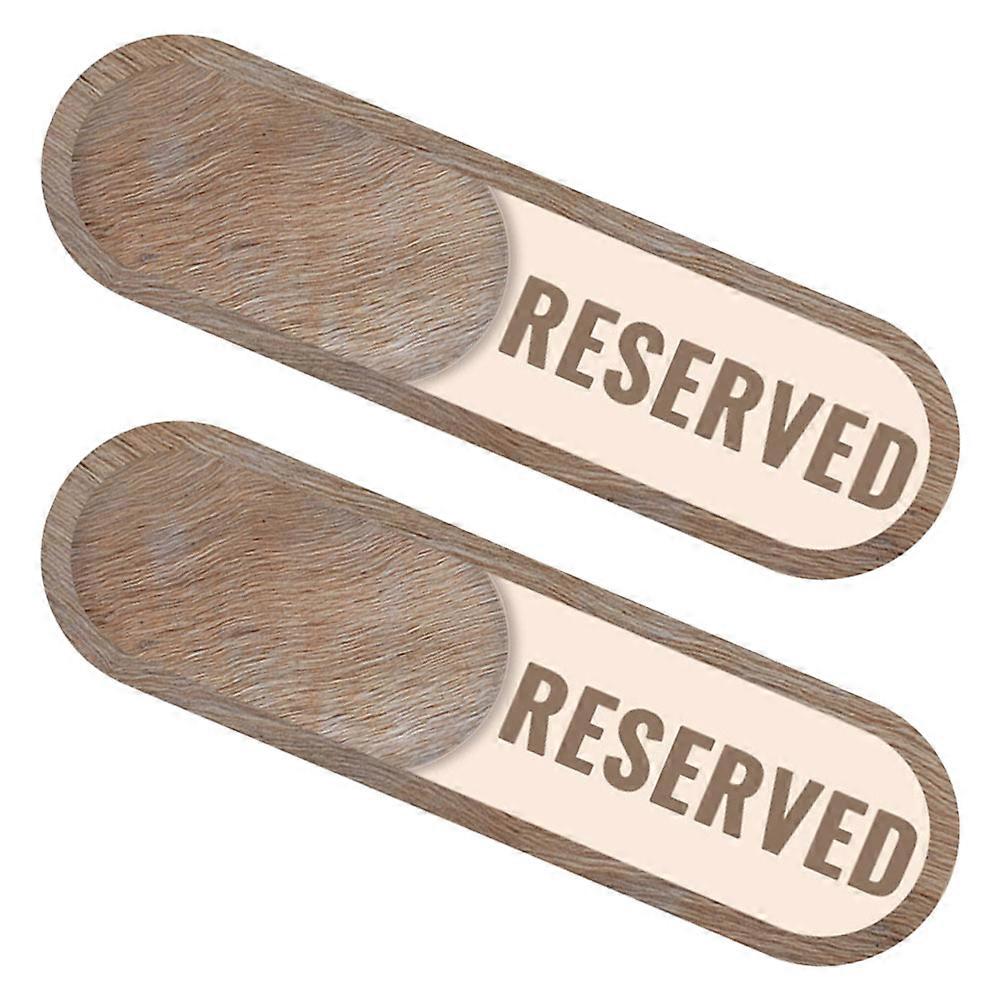 Slider Office Sign Reserved Privacy Door Knobs Indicator 4Pcs