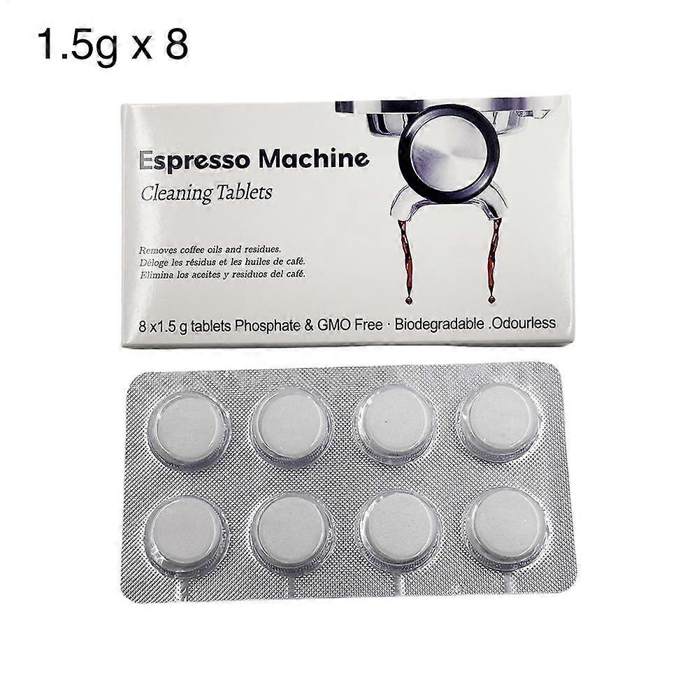 8pcs Coffee Machine Cleaning Tablet Universal Espressos Device Descaler Tabs Remove Pipe Grease,Scale And Residues Cleaning Pill
