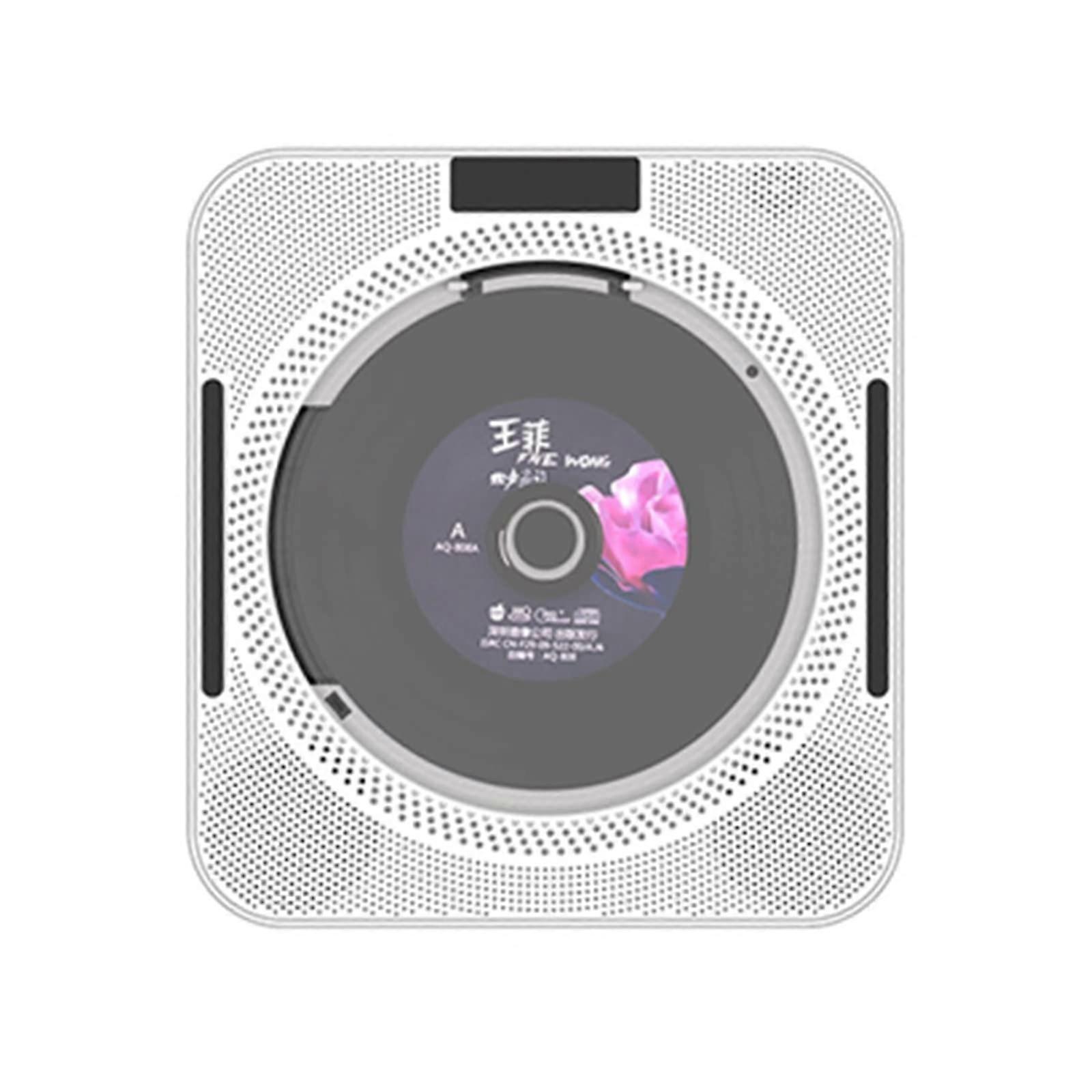 Portable CD Player Wall Mountable With USB 3.5mm LED Screen FM Radio Remote