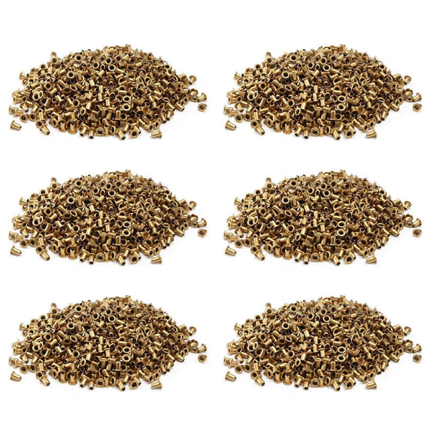 6000Pcs Copper Beekeeping Eyelets for Frames Bee Hive Equipments Copper Caps
