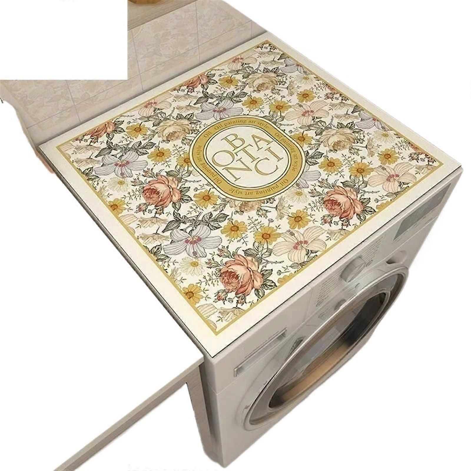 Washing Machine Cover Waterproof Dustproof Durable Protector for Bathroom Kitchen Balcony S 36x46cm