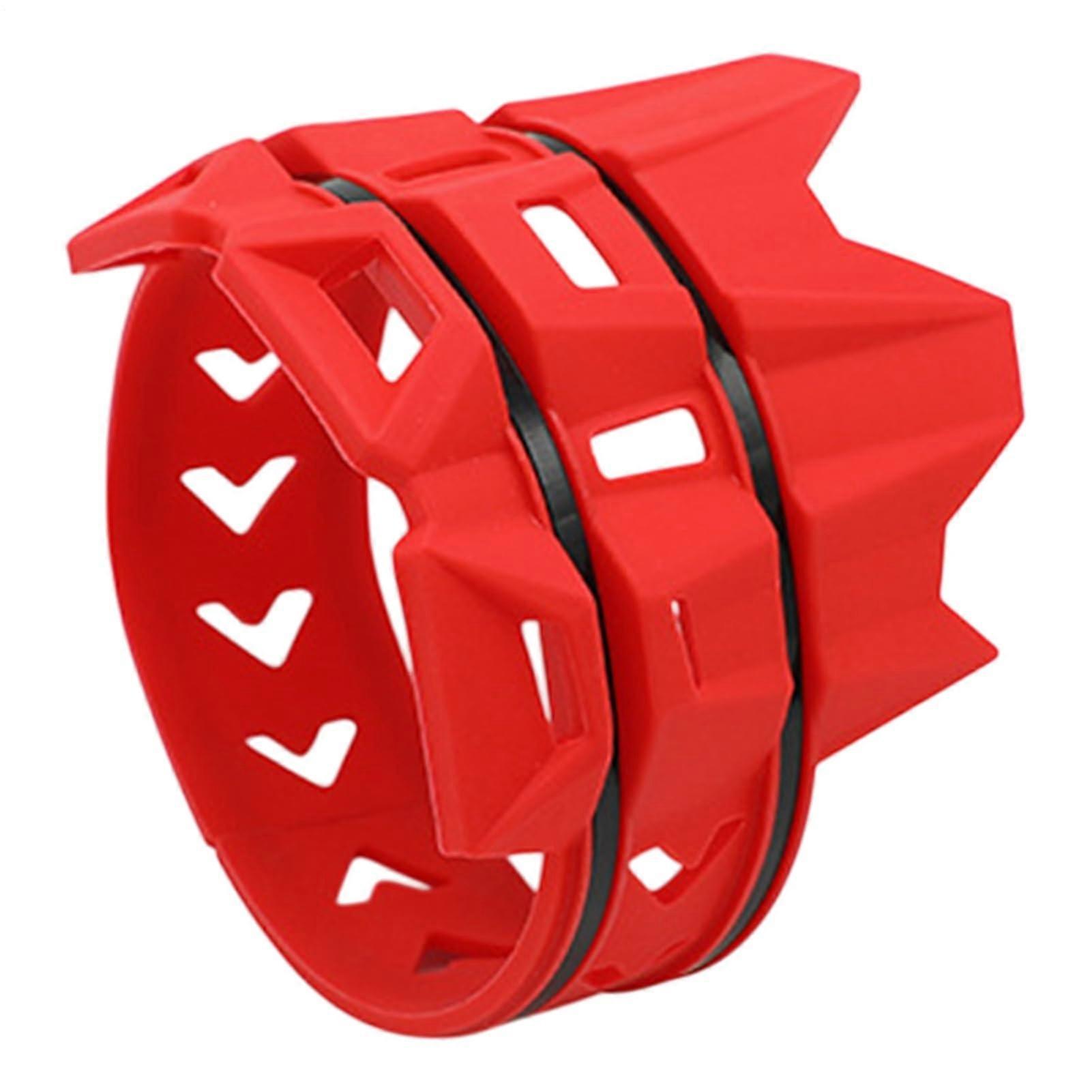 Motorcycle Exhaust Protector HeatResistant Tail Pipe Guard with Easy SlipOn Design Red