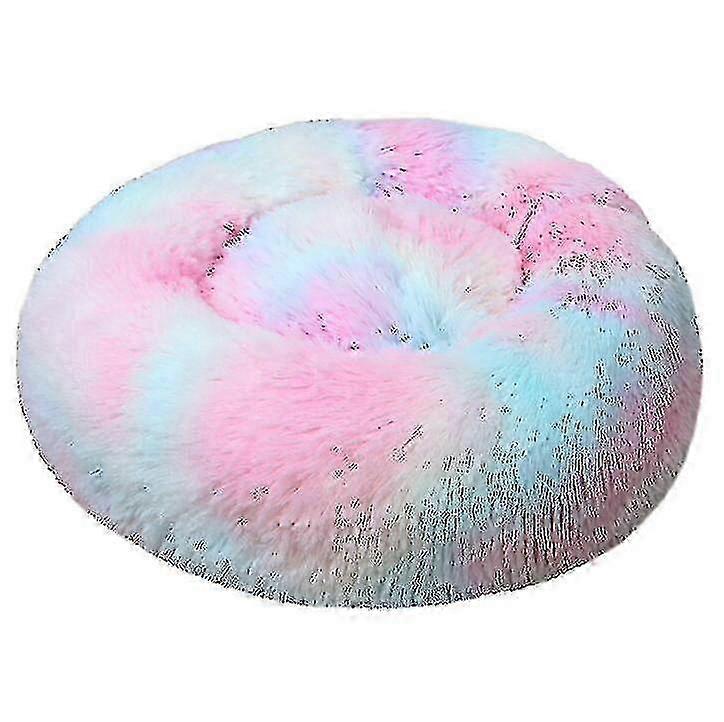 Super Soft Round Plush Marshmallow Bed For Pets 2025