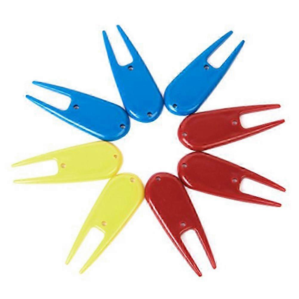 2025 8pcs Plastic Accessory Divot Tool (Random Color)