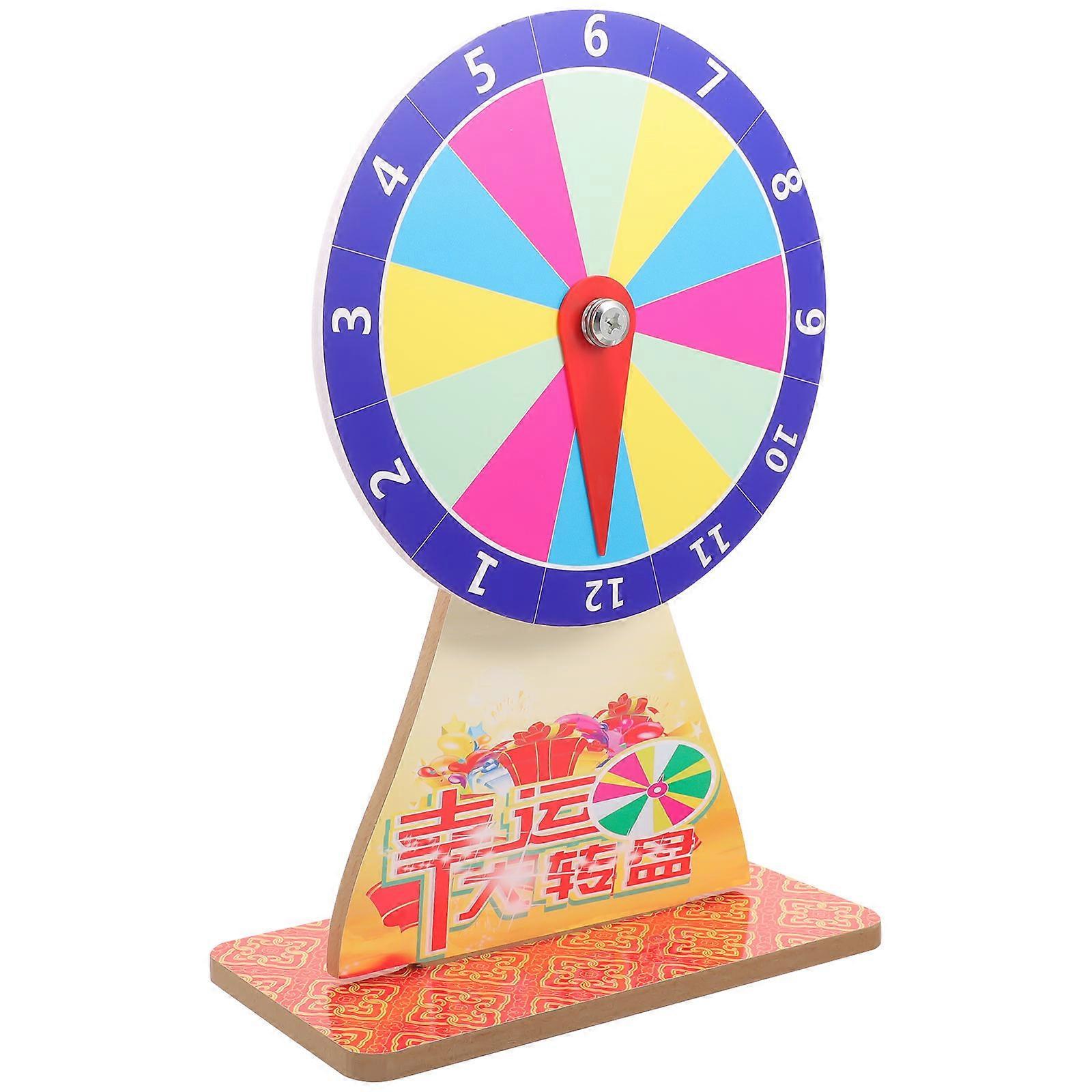 Game Wheel Prop for Party with Rotating Wheel Function Assorted Color Design