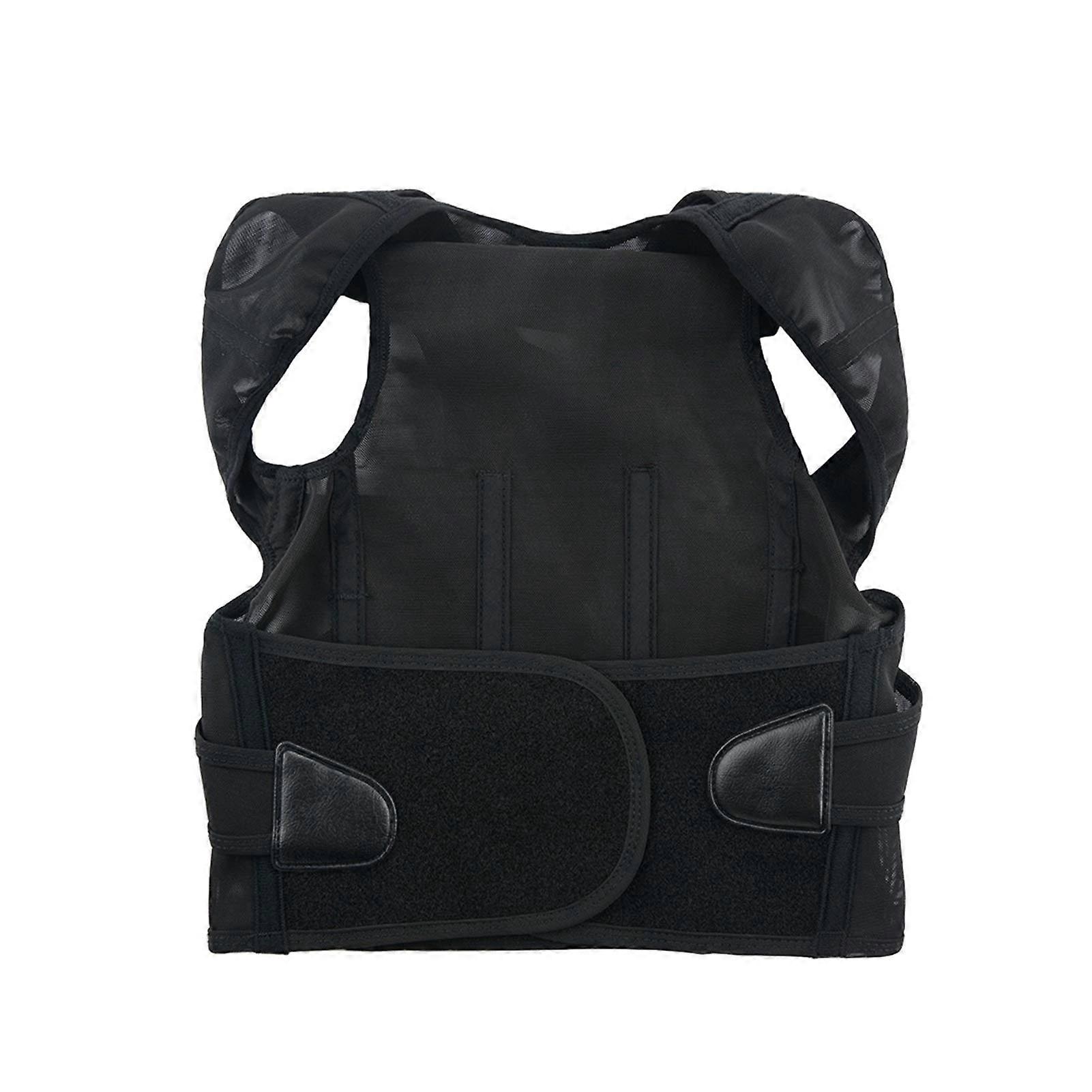 Posture Corrector for Kids and Students, Adjustable Shoulder Back Support Belt, XLarge Black