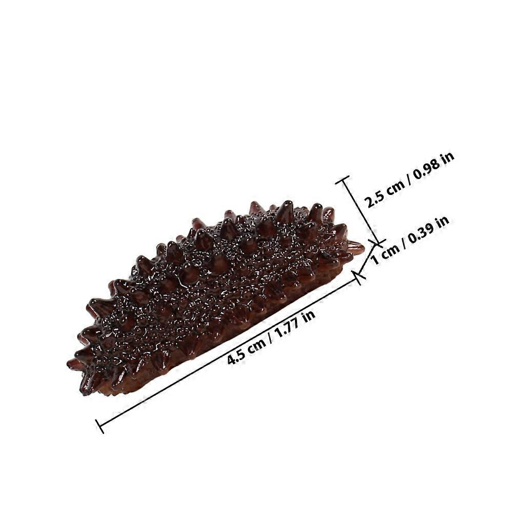 Simulation Sea Cucumber Model for Decoration 6Pcs Durable PVC Material