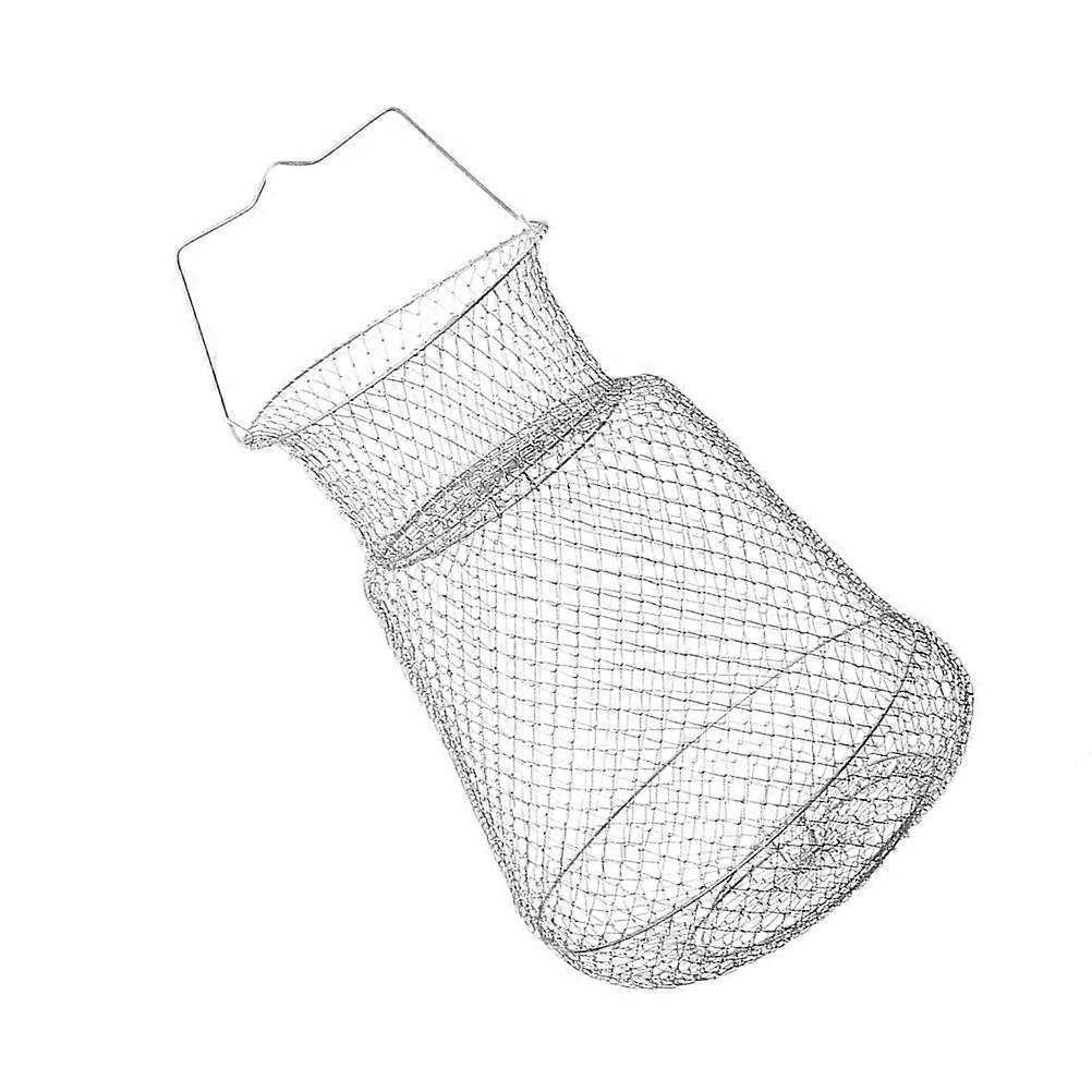 Outdoor Fishing Container Tools Zinc Plating Foldable Crab Trap