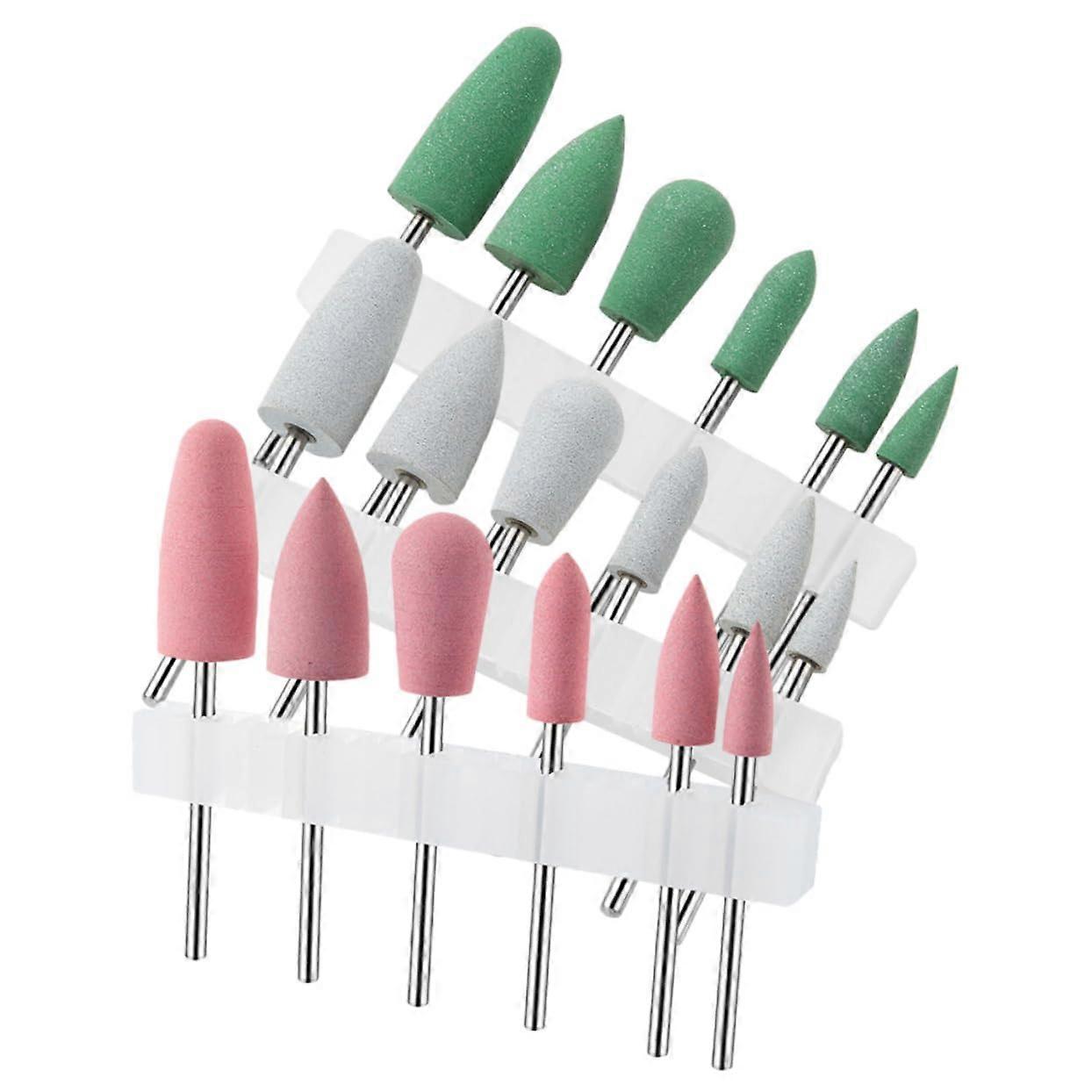 18pcs Professional Nail Drill Bits Set for Versatile Cuticle Care and Gel Removal