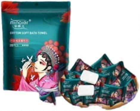 20pcs Compressed Travel Towel Disposable Compact Size Soft Absorbent SingleUse for Hygiene