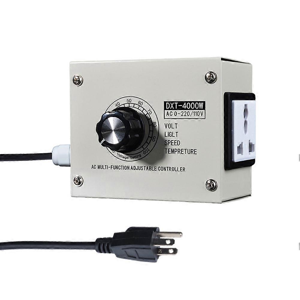 Adjustable Voltage Regulator 4000W SCR Adjustable Dimmer Speed Temperature Stepless Variable Speed