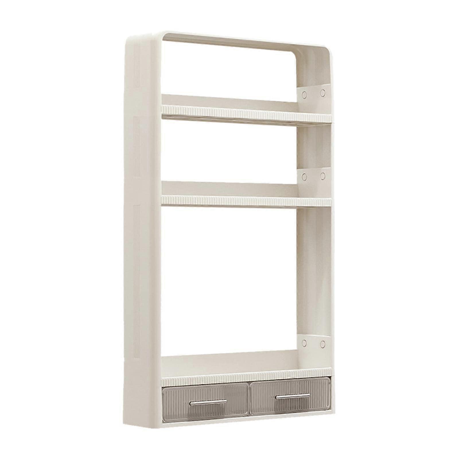 Bathroom Wall Shelf 3 Tier Wall Mounted SpaceSaving Shower Storage Rack 40x10x67.5 cm