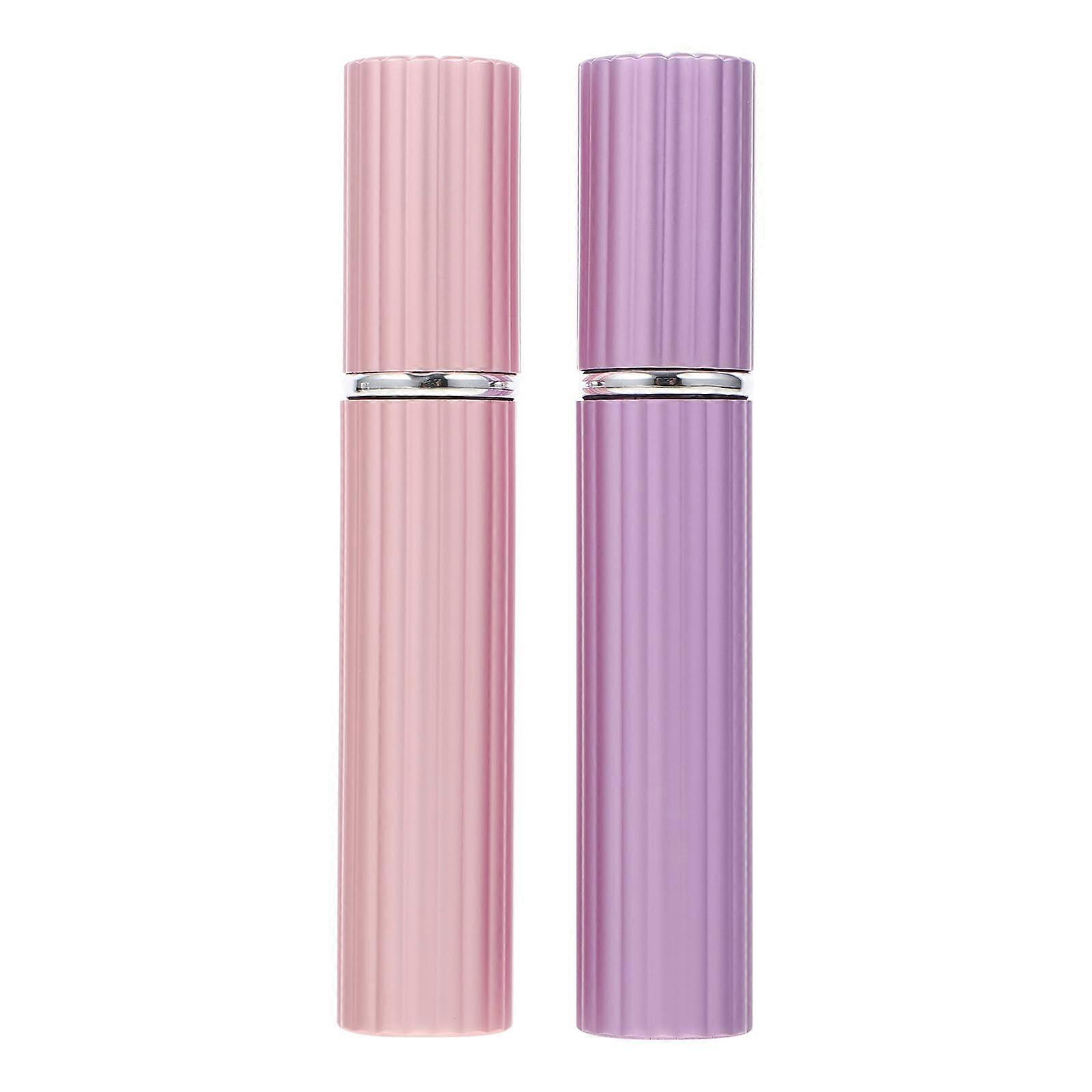 2pcs Mini Glass Perfume Spray Bottles Travel Refillable Atomizer Vials for Daily Use