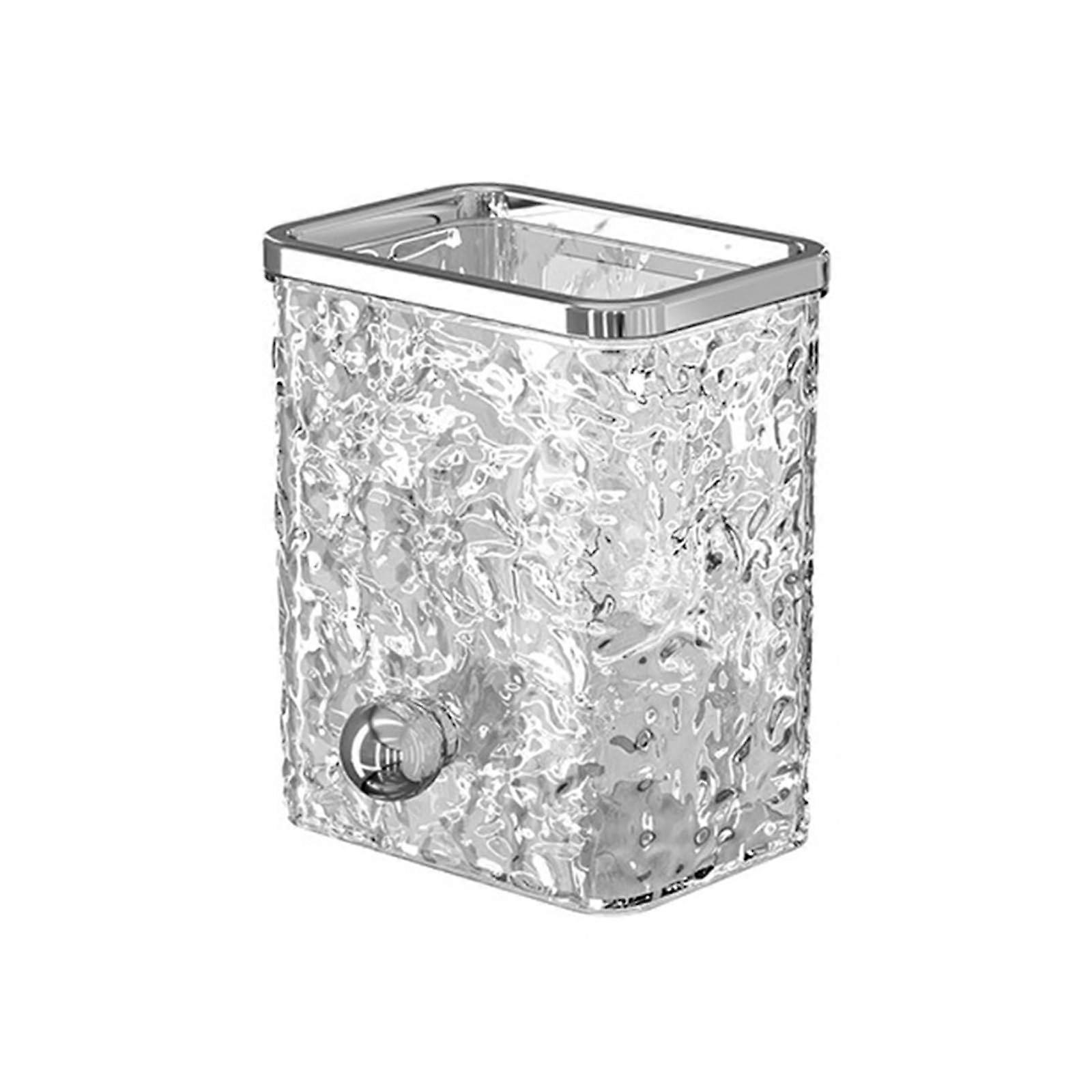 Glacier Pattern Wall Mounted Storage Box Space Saving Bathroom Toothbrush and Toothpaste Holder