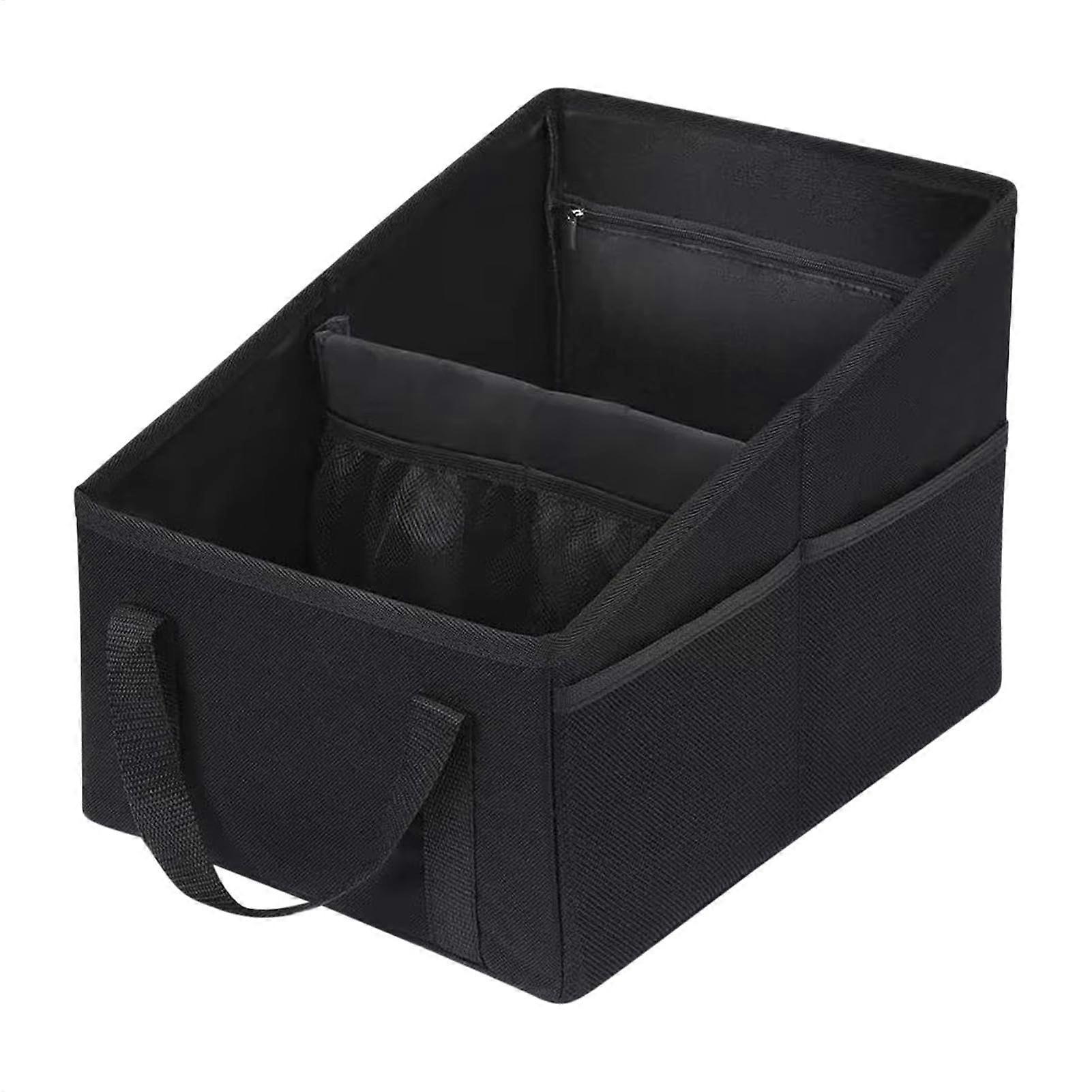 Foldable Waterproof Car Trunk Organizer with Huge Storage Capacity and Multiple Compartments