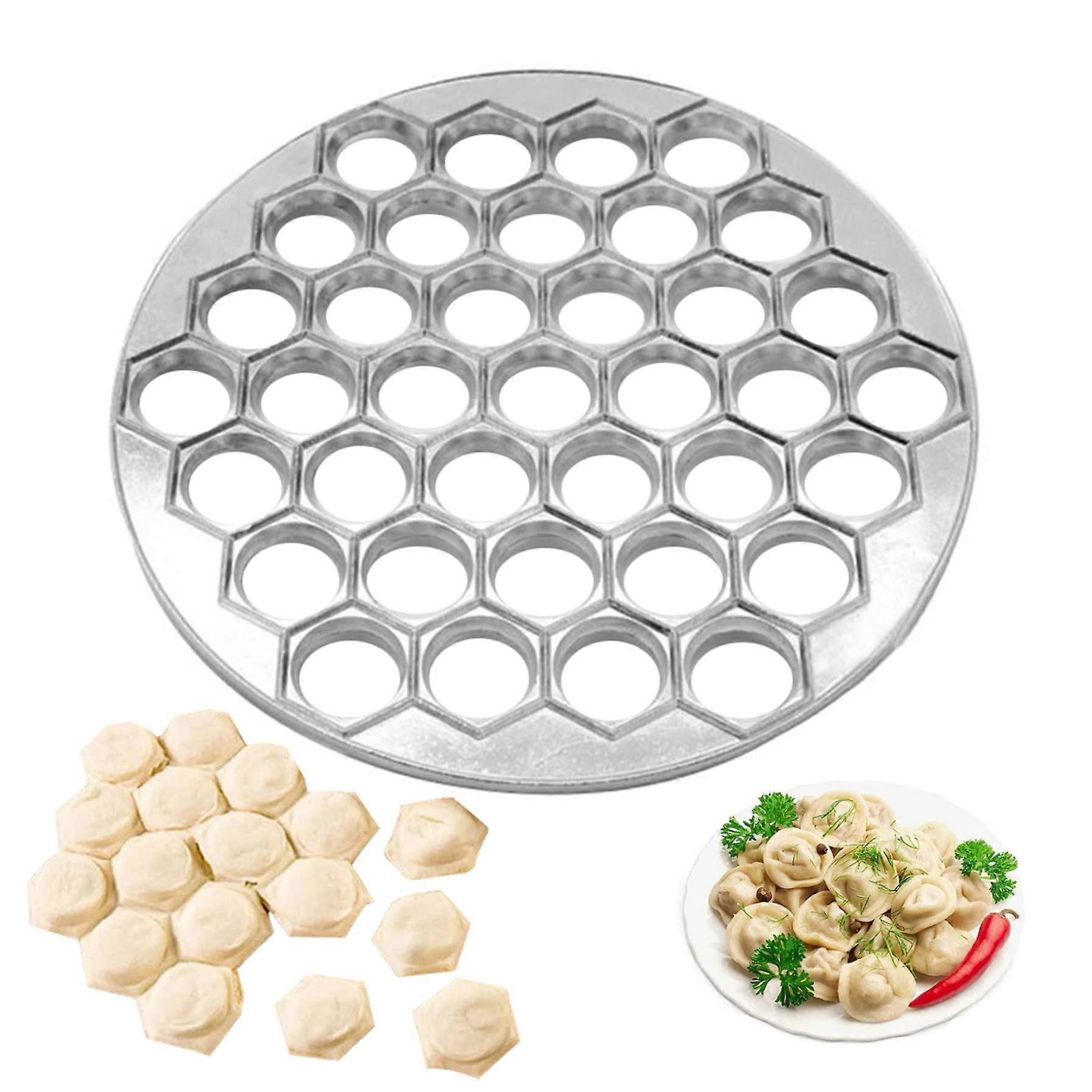 Aluminum Alloy Ravioli Maker 37 Holes Dumpling Mold Reusable Easy Dumpling Making for Kitchen