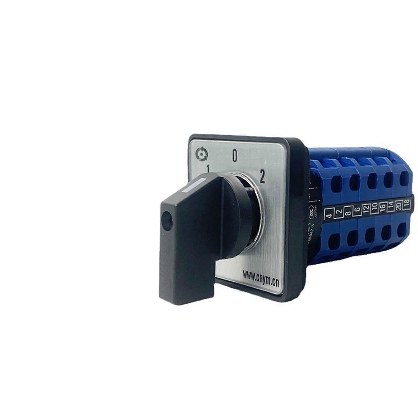 LW2620/5 Dual Power Transfer Switch 20A Rotary Cam Switch ThreeSpeed Motor Control Compact Panel Design