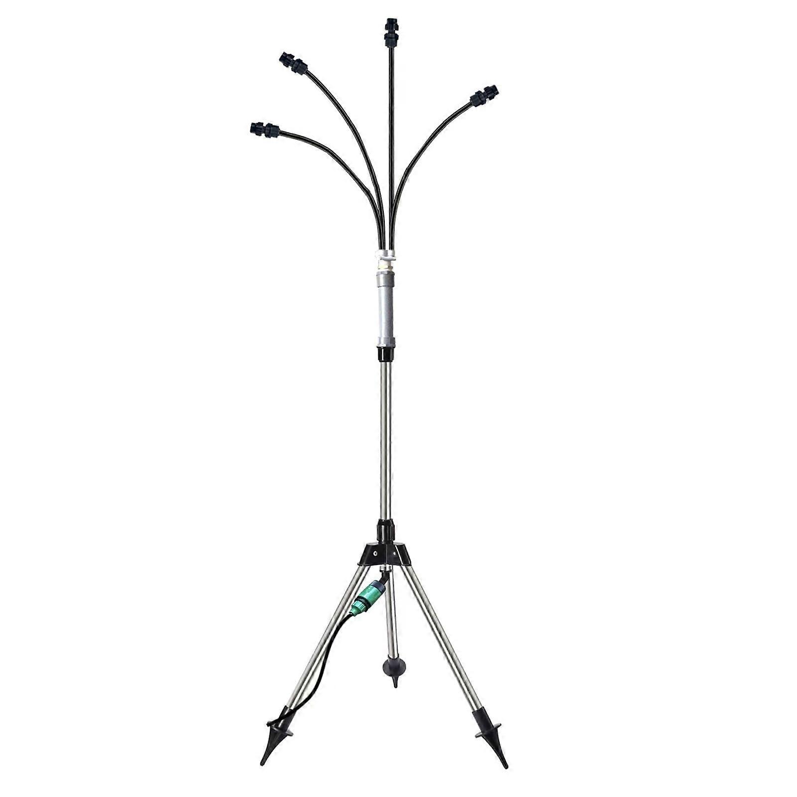 US Plug Adapter for Outdoor Misting Cooling System with Adjustable Stand and Hose Sprayer