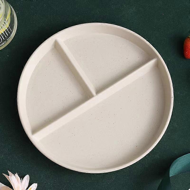 Portion Control Dinner Plate For Adults With 3 Compartments - Home Kitchen
