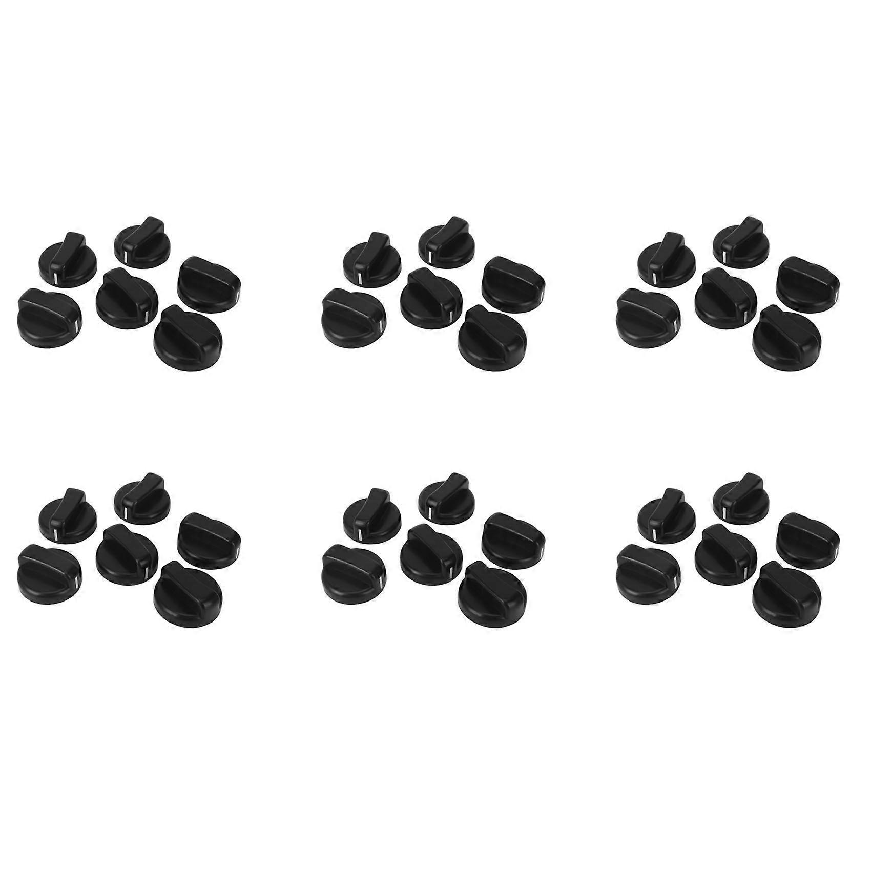 36 PCS Kitchen Black Plastic Gas Stove Cooker Control Knobs