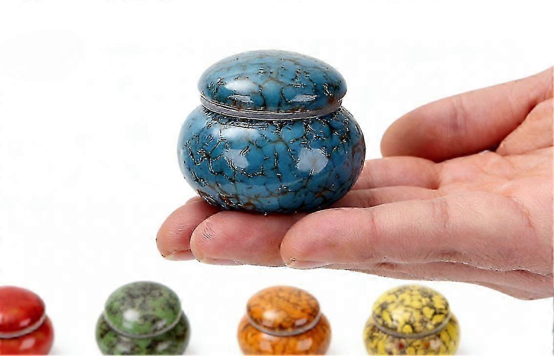 Tiny Ceramic Urn For Ashes, Handcrafted, Holds 1.2 Cubic Inches