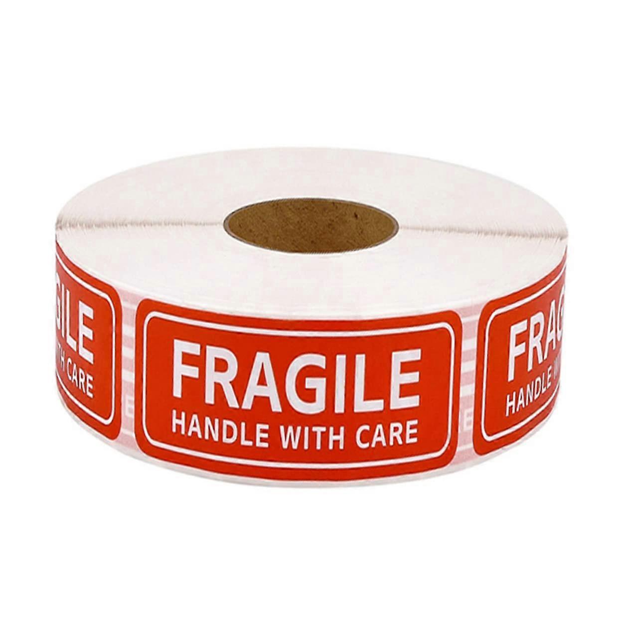 Fragile  Labels 500pcs Quick Apply Perforated Roll with Strong Adhesive Backing