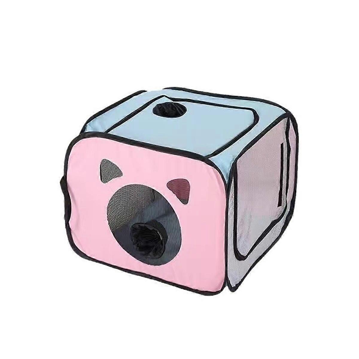 Pet Drying Box Cats Dryer Cage Pet Bathing Grooming Fold