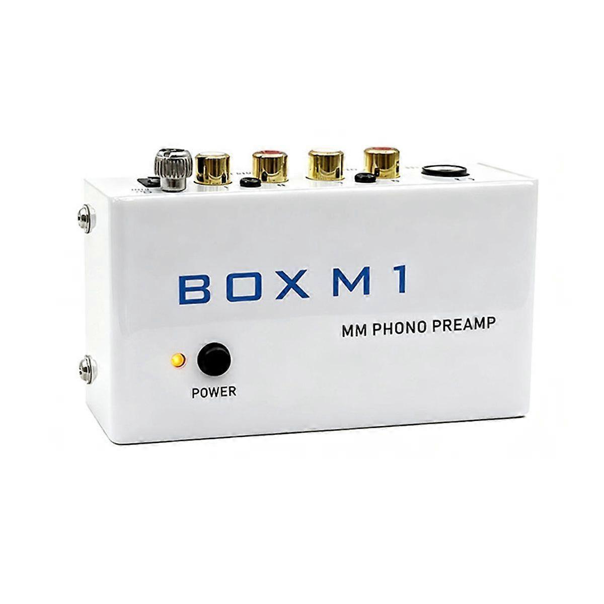 BOX M1 Preamplifier for Turntables Phono Amplifier Gramophone Turntable Amplifier EU Plug