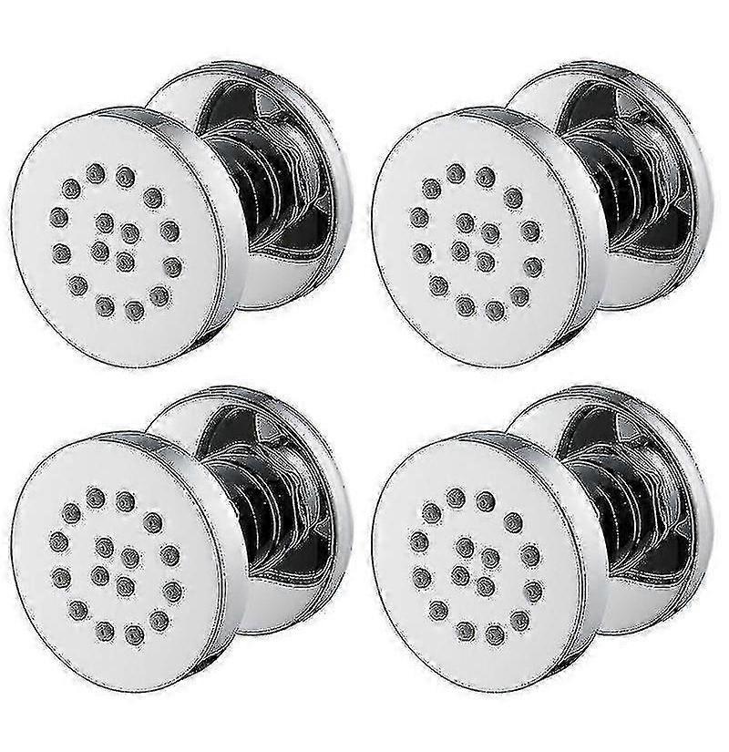 Chrome Spa Shower Head 4pc with Body Jets & Rain Massage