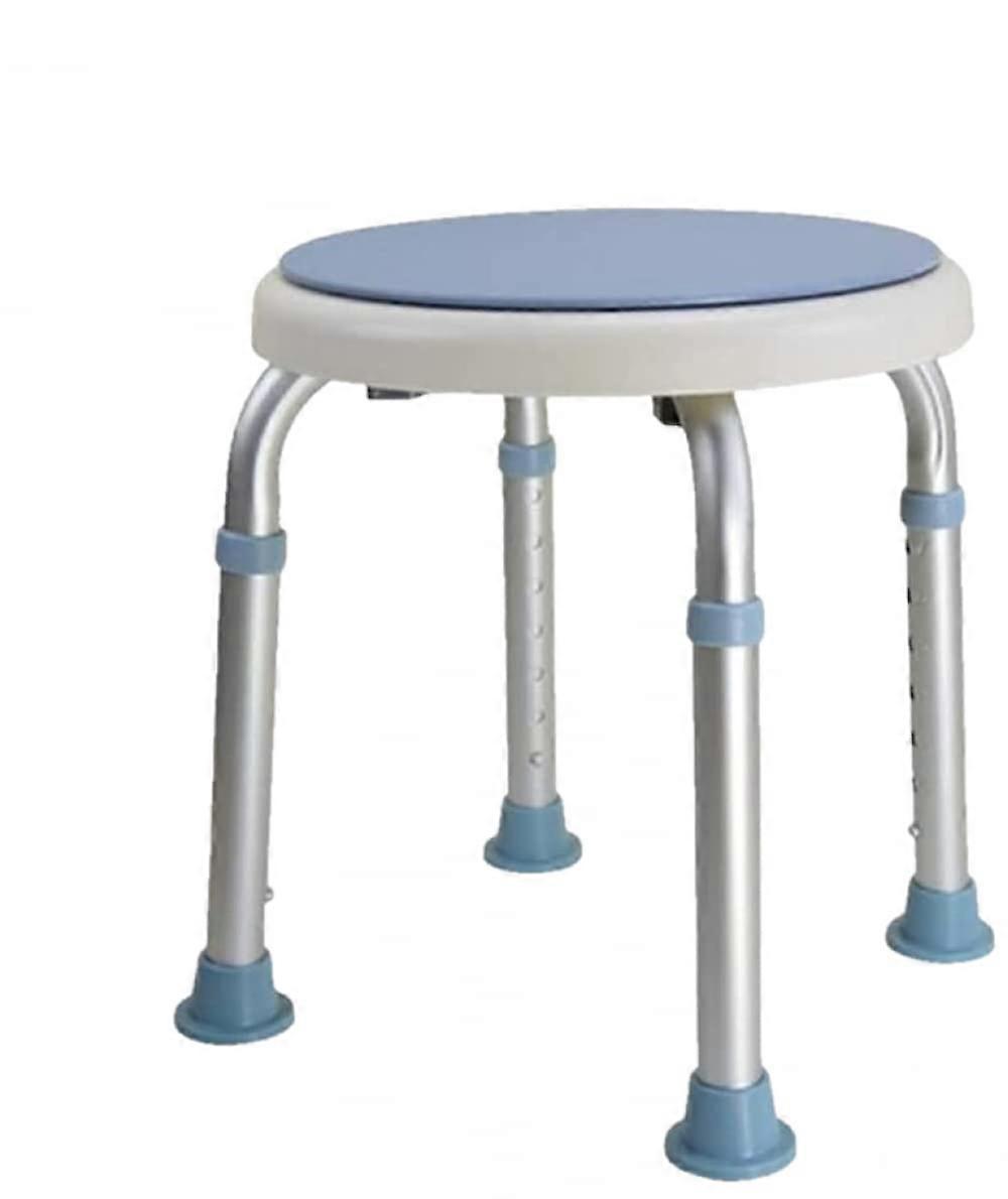Shower Stool Adjustable Height with Swivel Seat, Tool Assembly, CorrosionResistant Hardware