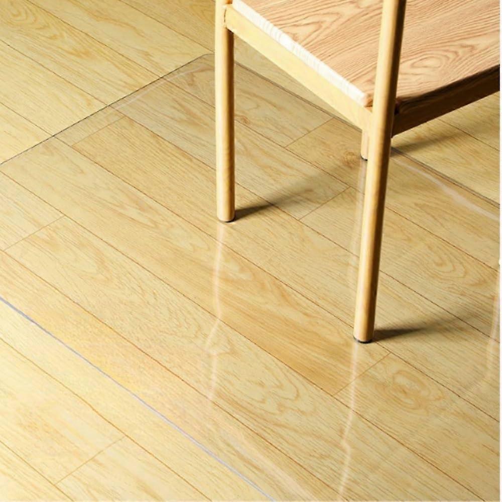 Extra Large Clear PVC Floor Protector Mat for Hardwood Floors, Waterproof AntiSlip Runner